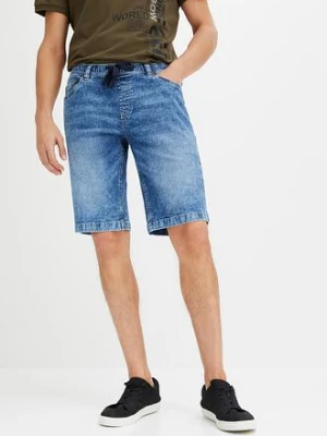 Bermudy z gumką w talii ze stretchem, slim fit bonprix