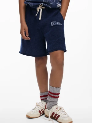 bermudy z haftowanym logo Desigual