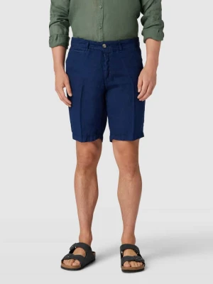 Bermudy z lnu z wpuszczanymi kieszeniami w stylu francuskim Zeybra