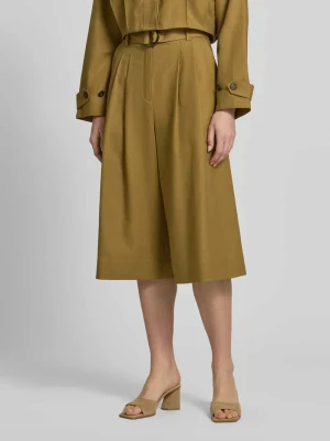 Bermudy z mieszanka lnu i bawełny z pasek curated by Anna Schürrle Style Icon Collection