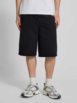 Bermudy z wyhaftowanym logo model ‘KOLAR JORTS’ Pegador Czarny