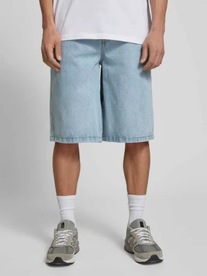 Bermudy z wyhaftowanym logo model ‘KOLAR JORTS’ Pegador Jeansowy niebieski