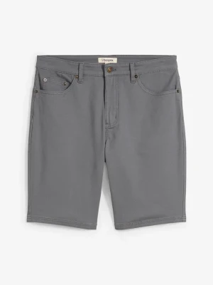 Bermudy ze stretchem, classic fit BonPrix szary