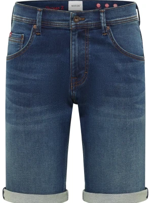 Bermudy ze stretchem slim fit Mustang Chicago BonPrix niebieski