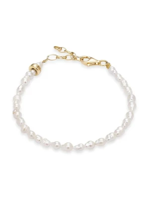 BERRIES bransoletka damska perłowa Dandelion Bracelet biały