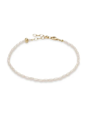 BERRIES bransoletka na kostkę damska Mulberry Anklet biały