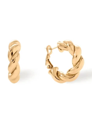 BERRIES kolczyki damskie srebrne pozłacane Mini milan gold Earrings