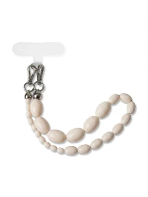BERRIES zawieszka do telefonu damska z żywicy syntetycznej Alabaster phone strap beżowy