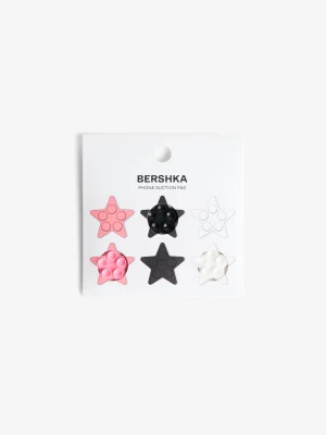 Zdjęcie produktu Bershka 6-Pak Przyssawek W Kształcie Gwiazdy Kobieta Różowy