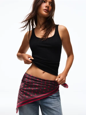 Bershka Apaszka W Kropki Kobieta Brązowy