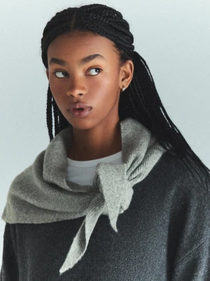 Bershka Apaszka Z Dzianiny Kobieta Szary