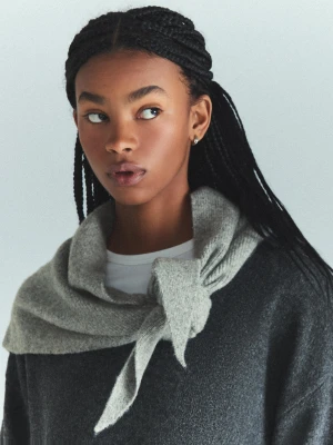 Bershka Apaszka Z Dzianiny Kobieta Szary
