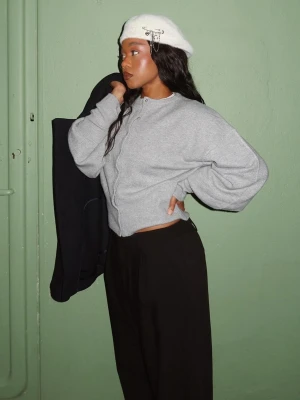 Bershka Beret Z Efektem Futerka Kobieta Kremowy