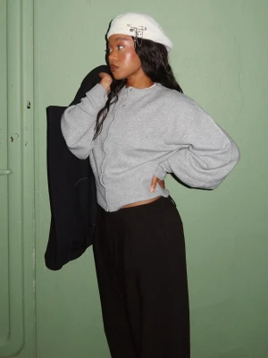 Bershka Beret Z Efektem Futerka Kobieta Kremowy