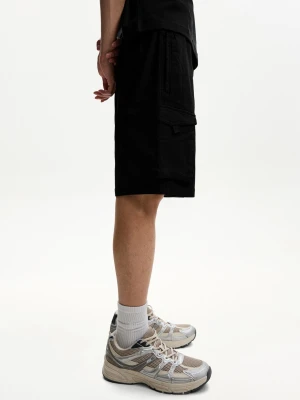 Zdjęcie produktu Bershka Bermudy - Joggersy W Stylu Cargo Mężczyzna Czarny