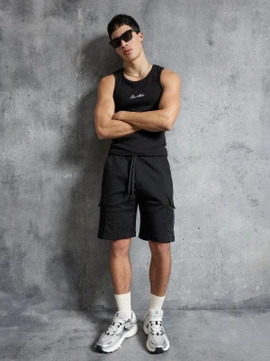 Zdjęcie produktu Bershka Bermudy Regular Fit Cargo Mężczyzna Czarny