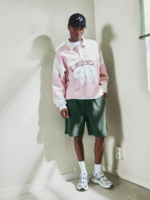 Bershka Bermudy Twill Mężczyzna Zielony