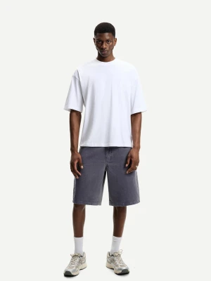 Bershka Bermudy Typu Skater Mężczyzna Niebieski
