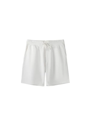 Zdjęcie produktu Bershka Bermudy Z Dzianiny Dresowej Mężczyzna Biały