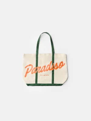 Bershka Bershka X Paradiso – Torba Shopper Mężczyzna Zielony