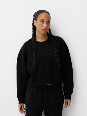 Bershka Bluza Basic Kobieta Czarny