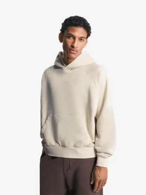 Bershka Bluza Boxy Z Kapturem Mężczyzna Piaskowy