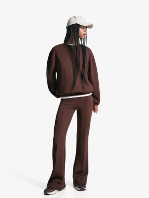 Bershka Bluza Oversize Soft Z Modalem Kobieta Brązowy