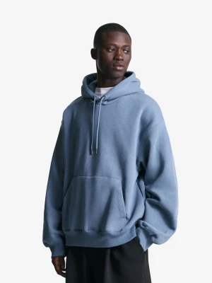 Bershka Bluza Z Kapturem Mężczyzna Niebieski