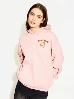 Bershka Bluza Z Kapturem Pusheen Kobieta Różowy