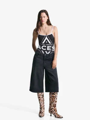 Bershka Body Wnba Na Ramiączkach Kobieta Czarny