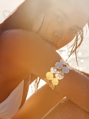 Bershka Bransoletka Kobieta Złoty