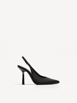 Bershka Buty Na Obcasie Bez Pięty Kobieta Czarny