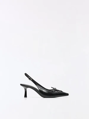 Bershka Buty Na Obcasie Typu Kitten Corset Kobieta Czarny