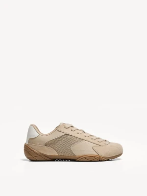Bershka Buty Sportowe Na Cienkiej Podeszwie Kobieta Piaskowy
