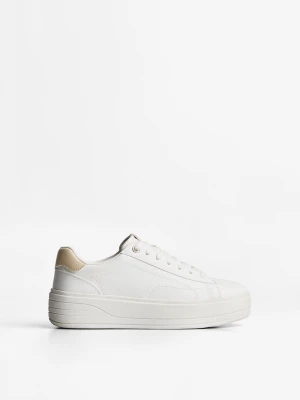 Bershka Buty Sportowe Na Platformie Kobieta Biały