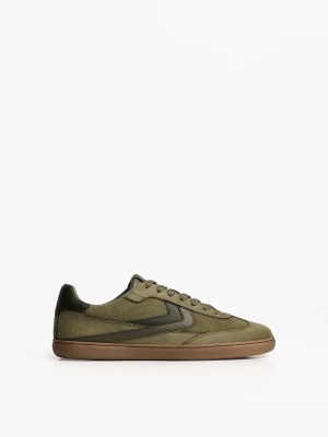 Bershka Buty Sportowe Retro Kobieta Khaki