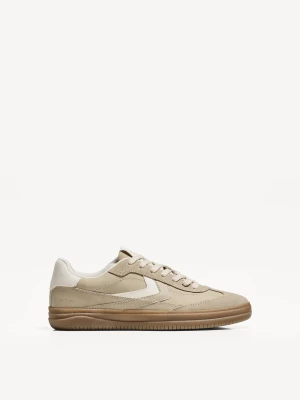 Bershka Buty Sportowe Retro Kobieta Piaskowy