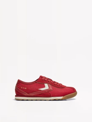 Bershka Buty Sportowe Retro Mężczyzna Czerwony