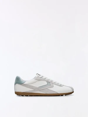 Bershka Buty Sportowe Retro Na Cienkiej Podeszwie Kobieta Biały