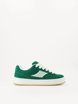Bershka Buty Sportowe Skater Kobieta Zielony