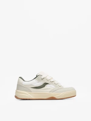 Bershka Buty Sportowe Skater Mężczyzna Biały