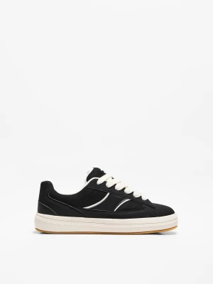 Bershka Buty Sportowe Skater Mężczyzna Czarny
