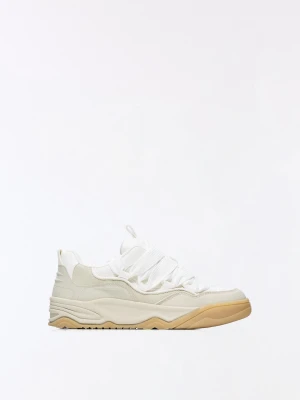 Bershka Buty Sportowe Typu Skate Na Grubej Podeszwie Mężczyzna Kombinowany