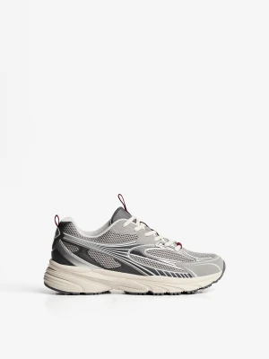 Bershka Buty Sportowe Wieloczęściowe Mężczyzna Szary