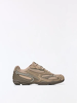 Bershka Buty Sportowe Z Cienką Podeszwą Mężczyzna Brązowy