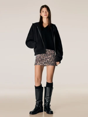 Bershka Cekinowa Spódnica Mini Kobieta Wielokolorowy