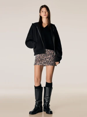 Bershka Cekinowa Spódnica Mini Kobieta Wielokolorowy