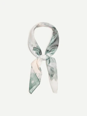 Bershka Chustka Ze Wzorem Tie-Dye Mężczyzna Czarny