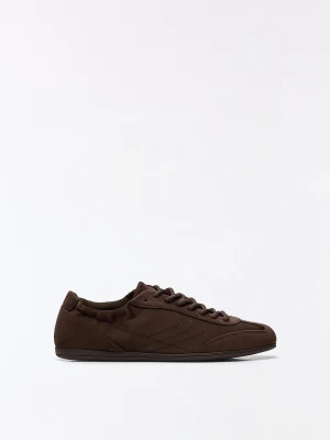 Bershka Cienkie Buty Sportowe Kobieta Brązowy
