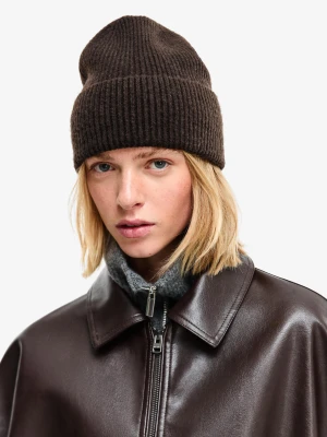 Bershka Czapka Beanie Basic Kobieta Brązowy